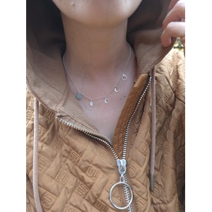 Kathryn' s bracelets Сребърно колие The Moon - 5те фази на Луната (ДСК3)