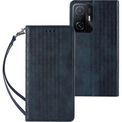 Beweare Strap Magnetické flipové puzdro na Xiaomi Redmi Note 12 Pro 4G / Note 11 Pro / Note 11 Pro 5G – tmavo modré