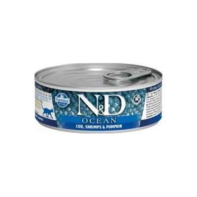 N&D Cat Ocean Kitten Tuna & Cod & Shrimp & Pumpkin 70 g – Zboží Mobilmania