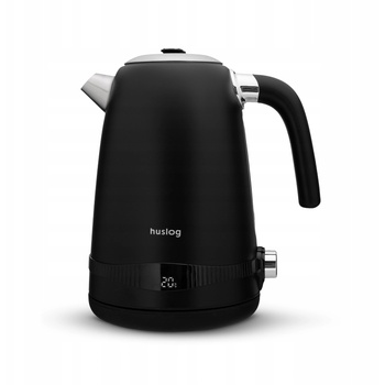 Image 1 of Memflow Huslog ретро електрическа кана с терморегулатор, черна, 1, 7 л, 2200 W (HUS1071)