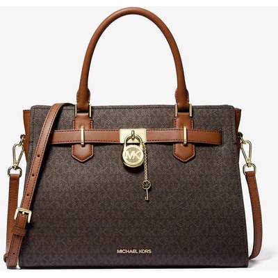 Michael Kors dámská kabelka Hamilton logová hnědá – Hledejceny.cz