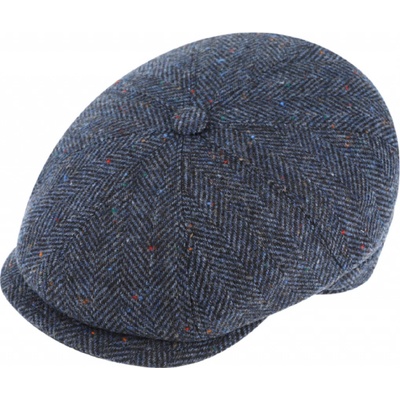 Fiebig Headwear since 1903 zimní tvídová bekovka modrá