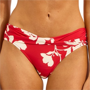 Seafolly Дамско бикини долнище Seafolly Mayflower Twist Band Mini Hipster Bikini bottom - Cosmo Red - размер 34 (EU) (150-6649-0112)