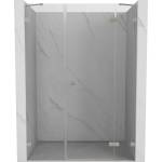 Mexen Lunar Душ врати окачени десни 145 см, прозрачни, четкан никел - 834S-145-050-97-00-P (834S-145-050-97-00-P)