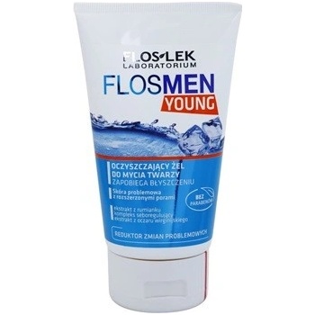 FlosLek Laboratorium FlosMen Young matující čistící gel (Paraben Free) 150 ml