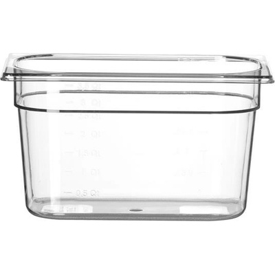 Hendi Gastronádoba 1/4, GN 1/4, 5,5L, Průhledná, 265x162x(H)200mm
