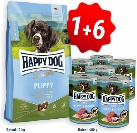 Happy Dog Sensible Puppy Lamb & Rice 10 kg od 894 Kč - Heureka.cz