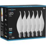 Mexen Nova 6x LED крушка пламък E14, C37, 8W, Студена - 6500K, 840 lm - L106-E14-0865-01x06 (L106-E14-0865-01x06)