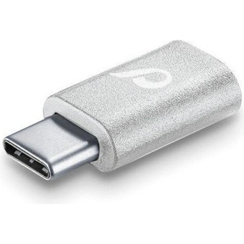 Cellularline Адаптер Cellularline MicroUSB - USB Type-C, от USB C(м) към MicroUSB(ж), бял (MicroUSB - USB Type-C)