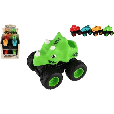 Teddies Auto terénne Off-Road dinosaurus 9,5x11cm na zotrvačník 4 druhy