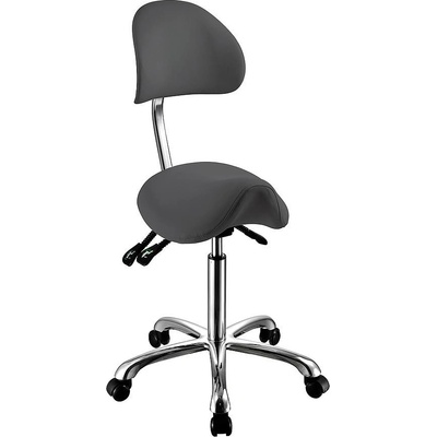 Weelko Kosmetický taburet 1025A, stolička Šedá