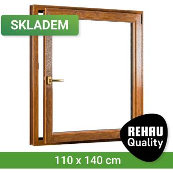 SKLADOVÁ-OKNA.cz REHAU Smartline+, otvíravo-sklopné pravé 1100 x 1400