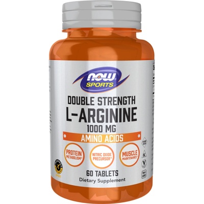 Now Foods L-Arginine 1000 mg Double Strength 60 tabliet