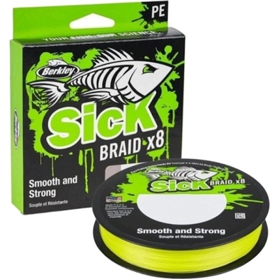 BERKLEY - Splietaná šnúra SicK Braid Hi-Vis Žltá 150 m 0,29 mm 26,40 kg
