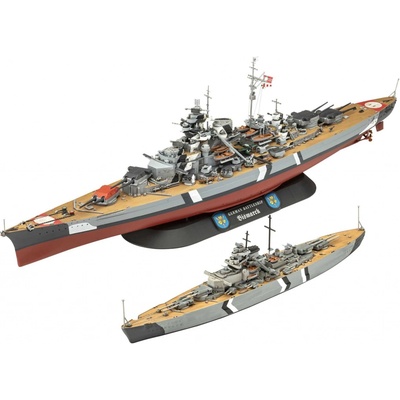 REVELL Gift Set loď 05637 The Legendary Bismarck + 056371:1200 181:700
