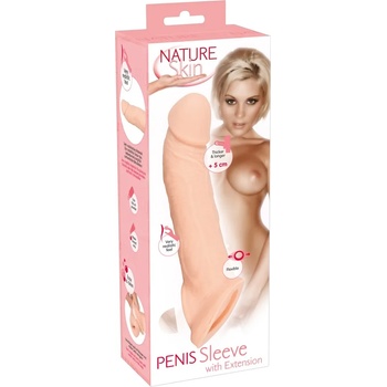 Image 1 of Nature Skin Penis Sleeve with Extension