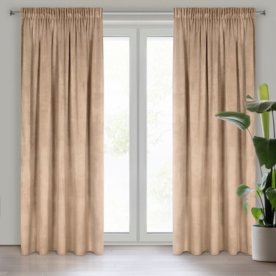 Takoy DESIGN 91 Závěs ROSA z jednobarevného měkkého sametu-HF-467984 | 140 x 270 cm