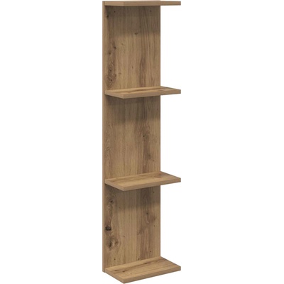 vidaXL Стенен рафт Дъб артизан 25 x 15 x 100 см Инженерна дървесина (8012394)