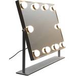 Ikonka Led козметично огледало с 10 крушки, осветено, 3 режима на цвета (kx2712)