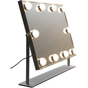 Ikonka Led козметично огледало с 10 крушки, осветено, 3 режима на цвета (kx2712)