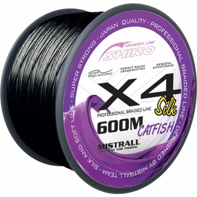 Mistrall šnúra X4 Black catfish 600m 0,60mm