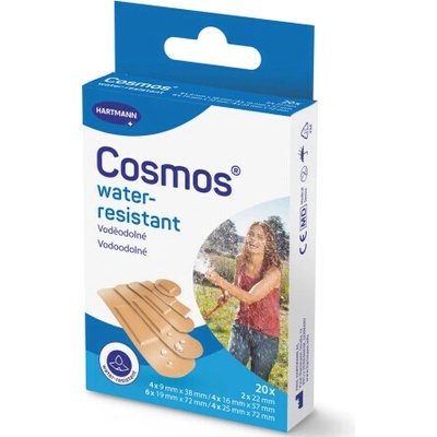 COSMOS Water-resistant vodeodolná náplasť na rany inov. 2025 20 ks
