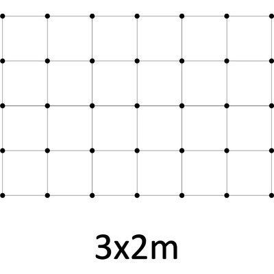 Montážní sada pro zelenou stěnu - nerez, rozměr 3 x 2 m