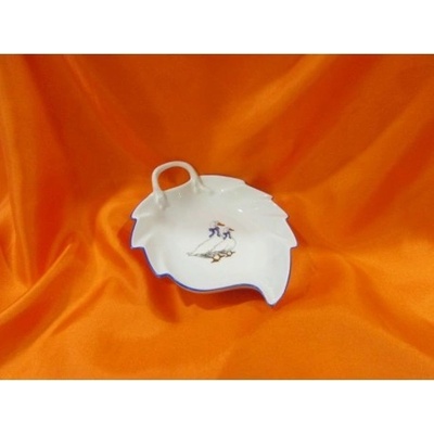Český porcelán Dubí Mísa list U666 husy 15 cm