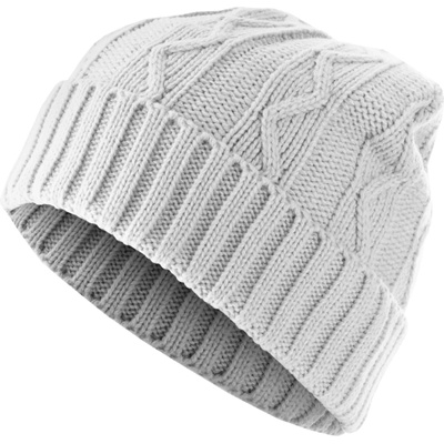 Masterdis Бийни шапка в бял цвят MSTRDS Beanie Cable FlapUB-10476-00220 - Бял, размер one size