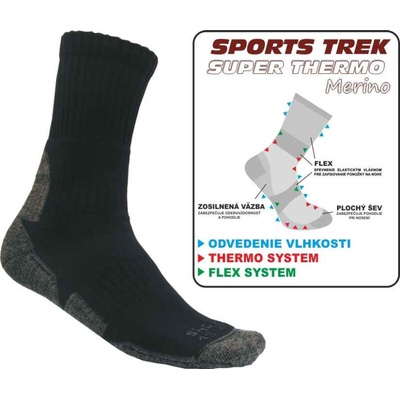 Rybářské ponožky Sportstrek Super thermo Merino Ponožky