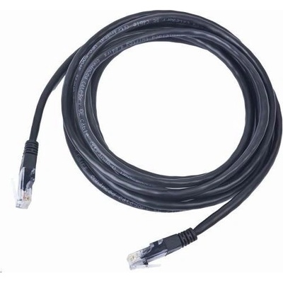 Gembird PP12-0.5M/BK patch, CAT5e, UTP, 0.5m, čierny
