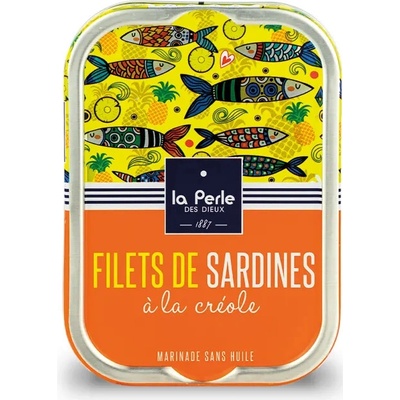 La Perle des Dieux Sardinkové filety na kreolský způsob s ananasem a rozinkami 115 g