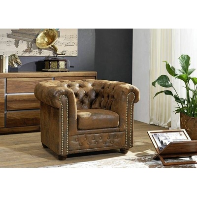 Bighome Cambridge Chesterfield hnědá
