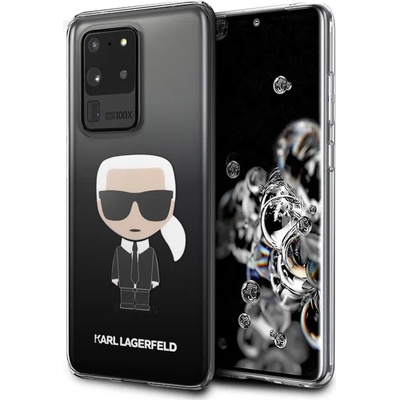 KARL LAGERFELD Луксозен Калъф за Samsung S20 Ultra, Karl Lagerfeld Gradient Iconik Case, Черен (KLHCS69TRDFKBK)