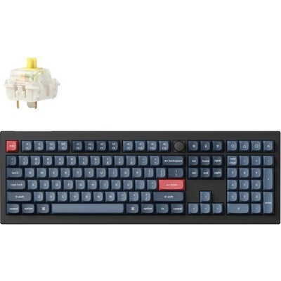 Keychron V6 Max Swappable RGB Backlight Banana Switch Knob Version V6M-D4