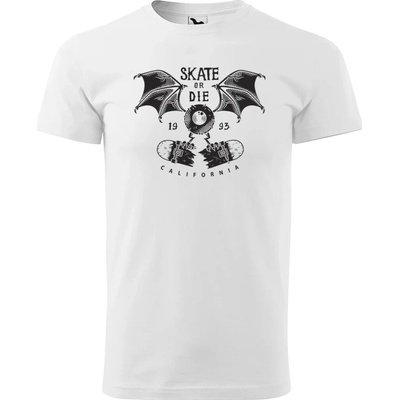 Sablio tričko s potlačou Skate or Die bílé