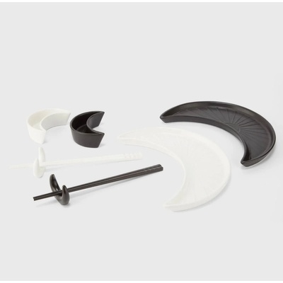 KILLSTAR комплект за сервиране на суши killstar - полумесец - черно и бяло - ksra009370