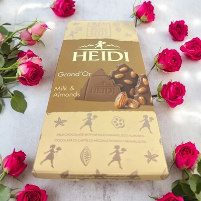 Heidi Grand'Or Mléčná čokoláda s mandlemi 100 g