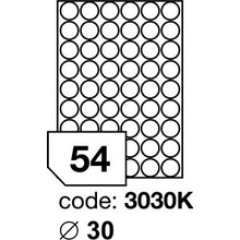 Rayfilm R0102.3030KD odnímatelné etikety kulaté 30mm 300 listů