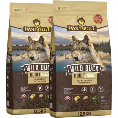 Wolfsblut Wild Duck Large Breed 2 x 12,5 kg