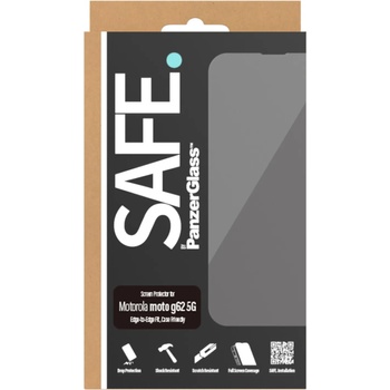 Safe Стъклен протектор Safe - CaseFriendly, Moto G62 5G, черно (5711724951749)