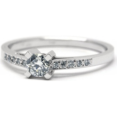 Klenoty Budín Luxusní diamantový zásnubní prsten s diamantem libovolná J 28922 17