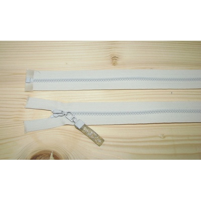 Kostenný zips smotanová yvory 3mm deliteľný jednosmerný 50cm