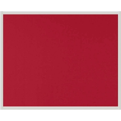 VMS VISION Stolový paraván EKONOMIK ekoTAB ostrý roh 80 x 65 cm červený