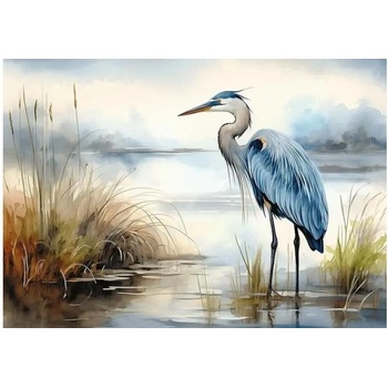 Trefl - Puzzle Puzzle Premium Plus: Blue Heron in the Wild - 1 000 piese