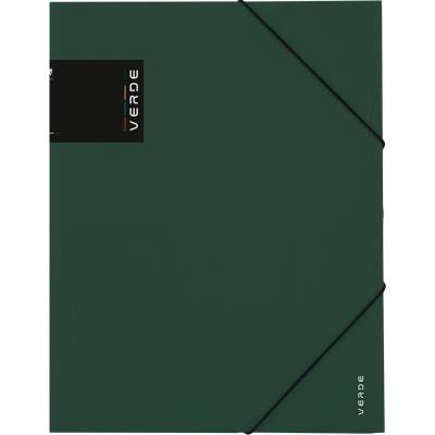 Odkladacia mapa s 3 chlopňami a gumičkou A4 PP VERDE zelená