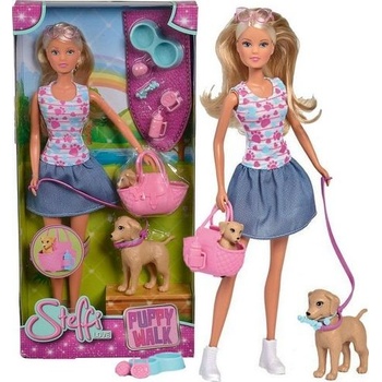 Simba Bábika Steffi na prechádzke so psami