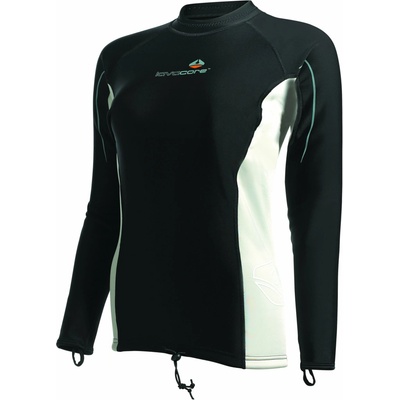 LAVACORE LC SHIRT LONG SLEEVE čierna biela