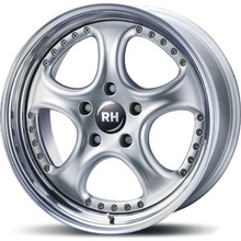 Rh Rims Al Cup 9X18 5X100 ET53 silver with high gloss polished lip