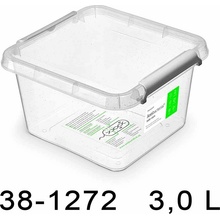 Orplast Úložný box NANOBOX 3,0 L čtverec antibakteriální s nanostříbrem 38-1272